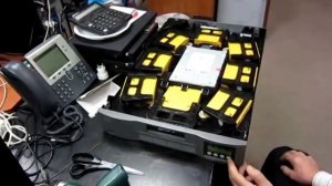 HP StorageWorks Ultrium 3 tape library inside...