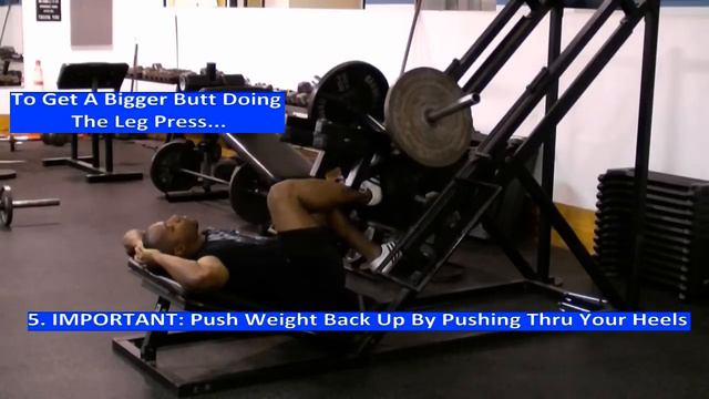 Doing the Leg Press for a bigger butt смотреть онлайн