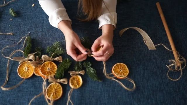 Как сделать гирлянду из апельсинов своими руками смотреть онлайн