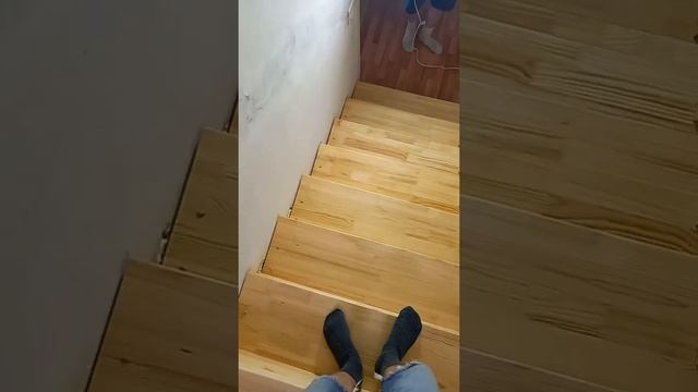 Лестница с большой площадкой