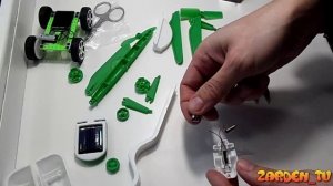 Робот на солнечной батарее 6 в 1, собери сам, конструктор, посылка из Китая, DIY