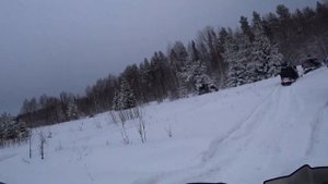 Покатушки на снегоходах.