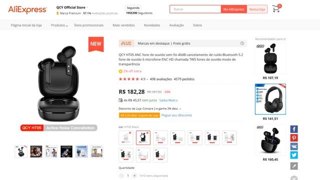 Top 7 MELHORES FONES de OUVIDO BLUETOOTH Custo Benefício para comprar em 2023 смотреть онлайн