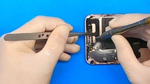 Change Flat cable iPhone 7 Plus. Замена шлейфа iPhone 7 Plus с разъемом зарядки и микрофоном