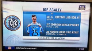 Joe Scally 15 year old NYCFC