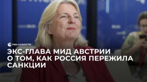 Экс-глава МИД Австрии о том, как Россия пережила санкции