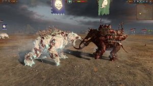 Стихийный медведь vs Боевой мамонт: Total War Warhammer 3. Immortal Empire. тесты юнитов v 2.1.1