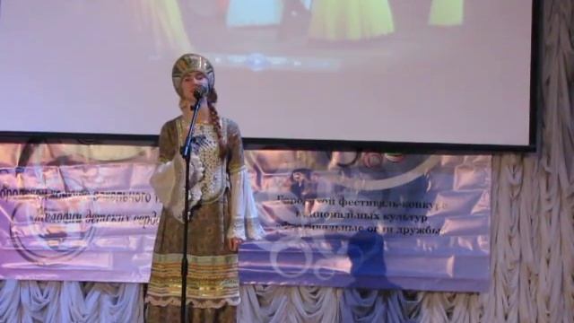 "Мелодии детских сердец-2015".Народное пение.