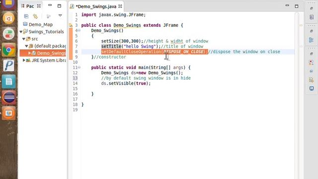 java swing demo program смотреть онлайн