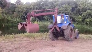 Грейферный погрузчик самодельный