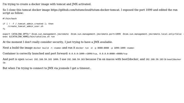 DevOps & SysAdmins: docker tomcat with jmx смотреть онлайн