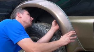 Накладки на крылья. Установка.