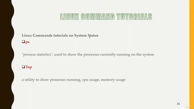 Linux Commands 2020 | Linux Commands ps , top , who | ps top who Command | Full Details ps top who