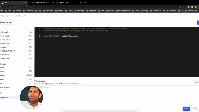 Optional Using scripts to add custom logic to your application