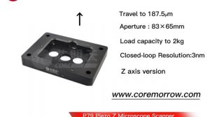 P79 Piezo 200μm Microscope Scanner with aperture could meet a variety of sample clamping structure.