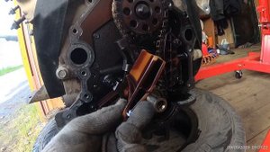Ford Explorer 2 SOHC снятие двигателя. Замена цепей ГРМ.