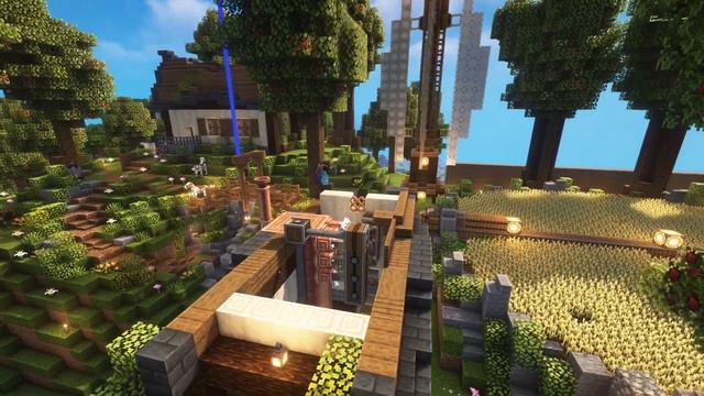 Building a Steam Engine in Create Mod - CreateSMP - Ep09