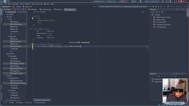 Snippet Pixie: Next - Implement Go's Stringer interface for Snippet struct | Always Developing #98