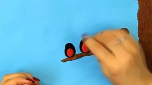 МАСКИРОВКА -  зимняя аппликация || DIY || аппликация из пластилина/теста