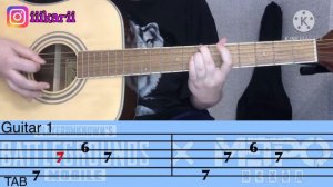 PUBG X METRO ROYALE | GUITAR TABS | КАК ИГРАТЬ НА ГИТАРЕ PUBG МЕТРО ИСХОД