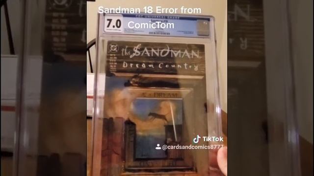 Sandman 18 Rare Error CGC 7.0 from ComicTom