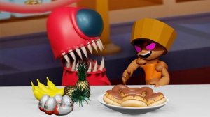 BRAWL STARS 3D ANIMATON And AMONG US 3D ANIMATION | IMPOSTOR and NITA