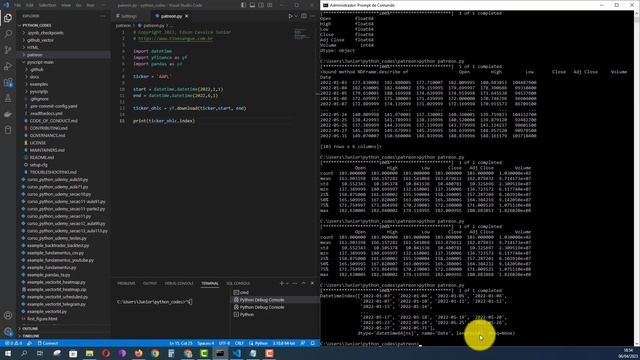 PYTHON E YAHOO FINANCE смотреть онлайн