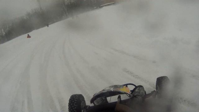 Winter kart/onboard Бровкин Кирилл г.Рязань/1 заезд 24/03/2013 смотреть онлайн
