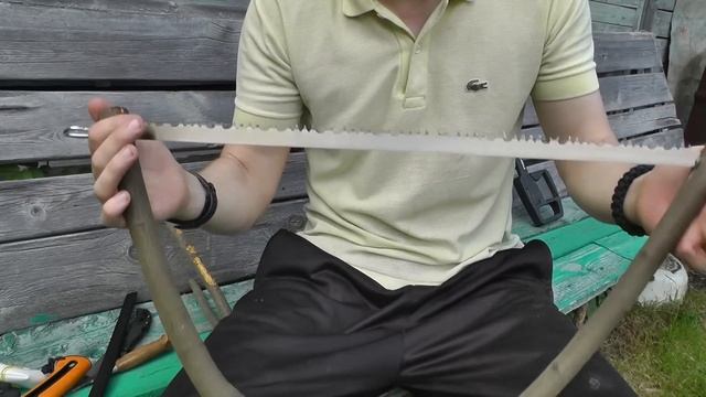 Про пилу лучковую. Сравнение дорогой и дешевой. Деревянный лучок смотреть онлайн