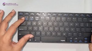 RAPOO Bluetooth Super Ultra-slim Keyboard-E6080 || Windows, Mac Support !! Ultra-slim 5.6 mm design