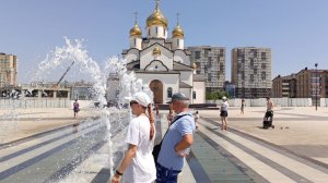 #Анапа. Идем в Ореховую рощу тренироваться, бегать в фонтане Крещенском парке и в ТЦ Красная площадь