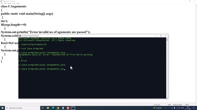 Command Line Arguments in Java Programming смотреть онлайн