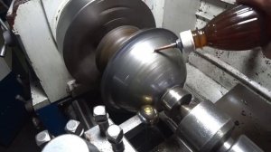 Успех! Полусфера из стали  на токарном ротационкой.