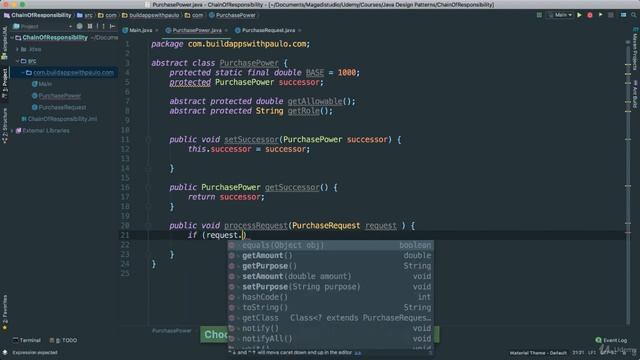 2  The Chain of Responsibility Design Pattern   cont