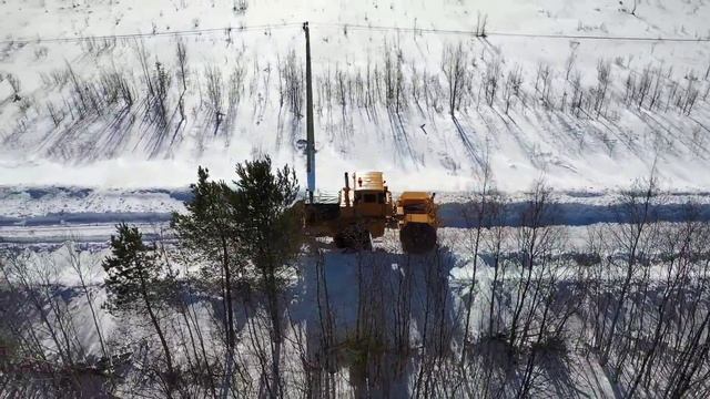 ТРАКТОР КИРОВЕЦ. ТРАКТОР К 700. МЕТЕЛЬ. УБОРКА СНЕГА. ЧИСТКА СНЕГА. смотреть онлайн