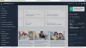 Облачные технологии Oracle cloud для вашего бизнеса | панель управления