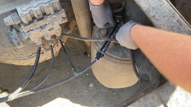 Установка датчиков нагрузки на ось Eurosens DPS