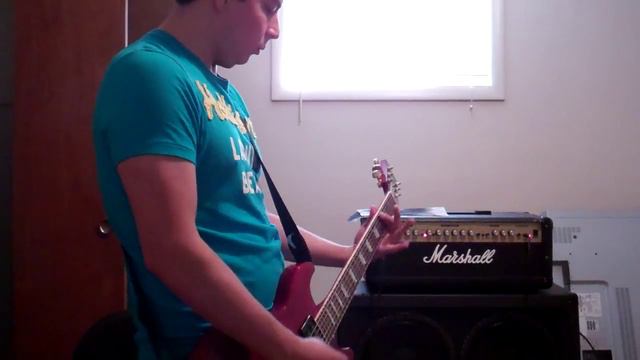 Quick Hardcore Riff w/ Gibson Les Paul Standard DC and Dimarzio D Activator Pick Ups смотреть онлайн