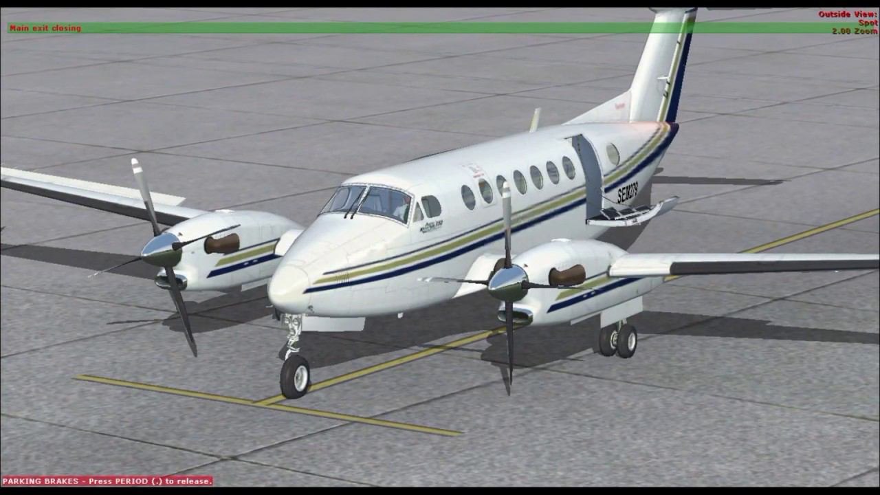 [FSX] Запуск двигателей Beechcraft King Air 350