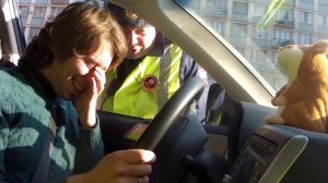 Хомяк повторюшка прикалывается над инспектором ДПС