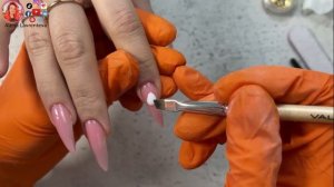 Наращивание на кривые пальцы / Правильная установка шаблона