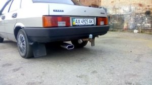 ВАЗ 21099 - прямоточный выхлоп  UNIMIX (плоский)