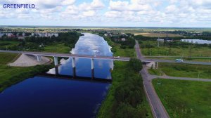 Кингисепп.Ново Луцк.Вид сверху.(4к)