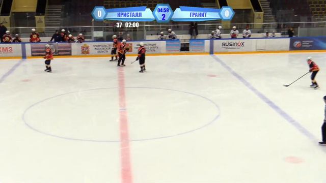 ХК "Кристалл" г Электросталь VS "Гранит" Москва ОПМ (Юниоры). смотреть онлайн