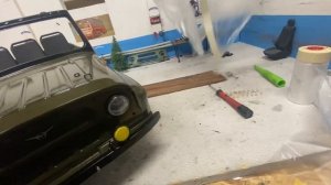 Уаз 469 установка фар 1:8 RC uaz scheinwerfer einbau