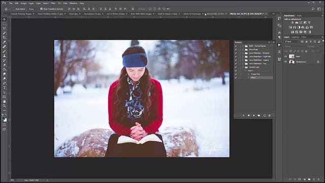 How to quickley add your logo to your photos in photoshop смотреть онлайн