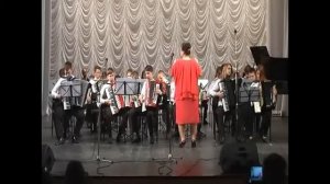 В. Золотарев "Диковинка из Дюссельдорфа". Оркестр аккордеонистов, рук.В. Данилова