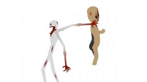 SCP-096 vs SCP-173 (Reupload) | Stick Nodes