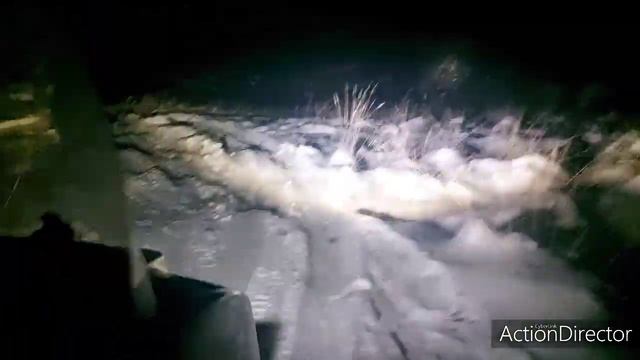 Как светит светодиодная фара на буране с Китая, без аккумулятора в мороз -18. смотреть онлайн