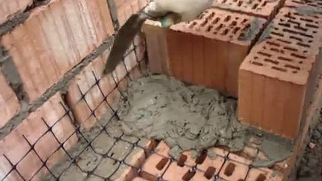 Армирование кирпичной кладки сеткой С4